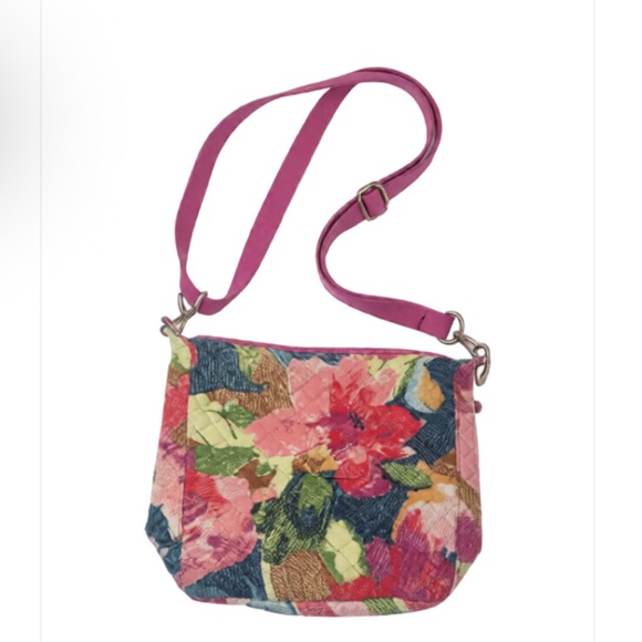 Vera Bradley Handbags - Vera Bradley Floral Pink Shoulder Bag